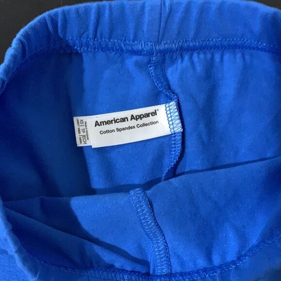 NEW 2 Pack - American Apparel Biker Shorts COTTON SPANDEX in blue - Picture 4 of 5